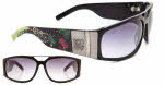 Christian Audigier CAS 407 Rose Skull Sunglasses