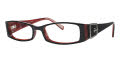Black Red - Clear Lenses