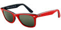 955 Top Red on Black / Crystal Green