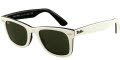 956 Top White on Black / Crystal Green