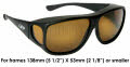 AV001A Matte Black frames/ Polarized Amber lenses