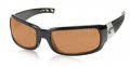 CN-11 Shiny Black/ Polarized Amber CR-39 lenses