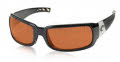 CN-11 Shiny Black/ Polarized Vermillion CR-39 lenses