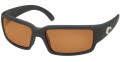 Shiny Black / Amber Polarized CR39 Costa 400 lenses