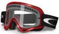 (02-031) Metallic Red / Clear -- Black/White Icon