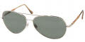 9001/71 Shiny Silver / Gray-Green lenses