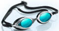 Silver Frame / Emerald Flash Mirrored lenses / Black Strap (No Rx)