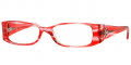 (1590) Stripped Red Transparent