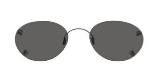 Hilco Rimless Oval Sunglasses