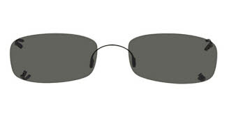 Hilco Rimless Low Rectangle Copper Copper Lenses Sunglasses
