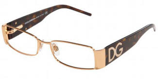 Dolce Gabbana DG 1143B 207 Gold Green Havana Temples Eyeglasses