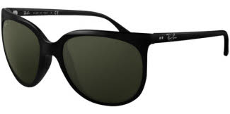 Ray Ban Colorize 4126 Cats 1000 737 Dark Violet Crystal Green Sunglasses