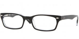 Ray Ban RX 5150 2034 Top Black on Transparent Eyeglasses