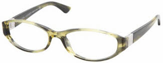 Ralph Lauren RL 6032 5154 Green Striped Transparent Eyeglasses