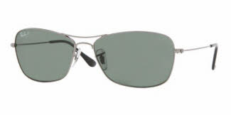 Ray Ban 3388 00458 Gunmetal Crystal Green Polarized Sunglasses