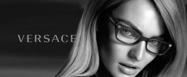 Model is wearing Versace 3150B