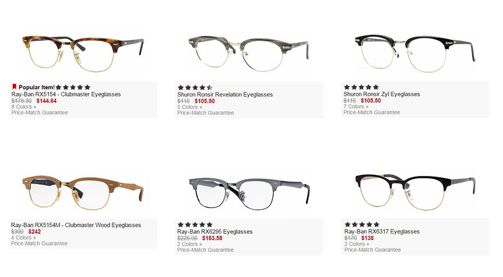 Browline Glasses & Clubmaster Frames