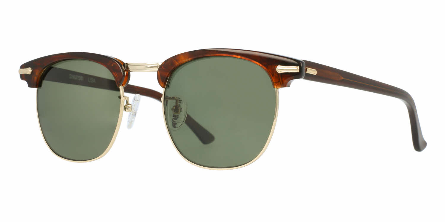 Shuron Ronsir Revelation Sunglasses: Tortoise Frame with Brown Lenses