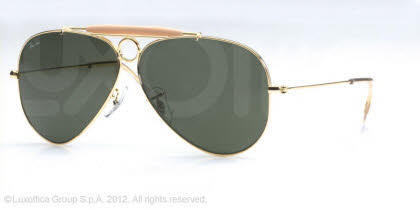 RayBan RB3138 Shooter Aviator Sunglasses