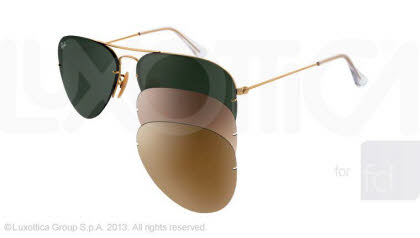 RayBan Sunglasses RB3460 Aviator Flip Out Sunglasses