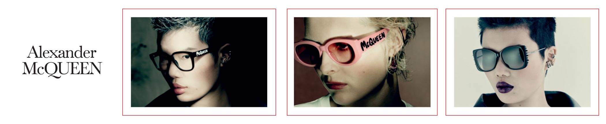 Shop Alexander McQueen Eyeglasses & Sunglasses - featuring AM0333O