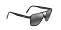 Maui Jim 2nd Reef - 607 Satin Black / Neutral Grey Bi-Gradient PolarizedPlus2 Lens (607-02) Sunglasses - Color Image