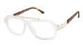 XXL Warrior White Crystal Eyeglasses - Color Image