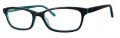 Adensco Amanda/N Black Turquoise (EL9) Eyeglasses - Color Image