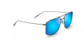 Maui Jim Aeko-886 Dove Grey / Blue Hawaii Mirror PolarizePlus2 Lens (B886-03) Sunglasses - Color Image