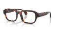 Alain Mikli A03537 Striped Havana Brown Yellow (001) Eyeglasses - Color Image