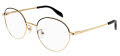 Alexander McQueen AM0369O Gold (001) Eyeglasses - Color Image
