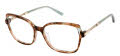 Ann Taylor AT029 Brown Tortoise/Mint (C01) Eyeglasses - Color Image