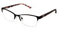 Ann Taylor AT602 Matte Black / Bls Trt (C01) Eyeglasses - Color Image