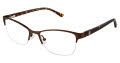 Ann Taylor AT602 Matte Brown / Tortoise (C02) Eyeglasses - Color Image