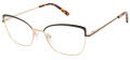 Ann Taylor ATP610 Black Gold (C01) Eyeglasses - Color Image