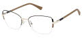 Ann Taylor ATP714CP Matte Black/Gold (C01) Eyeglasses - Color Image