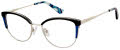 Ann Taylor ATP824 Silver Black (c01) Eyeglasses - Color Image