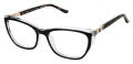 Ann Taylor ATP832 Black / Crystal (C01) Eyeglasses - Color Image