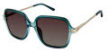Ann Taylor ATP929 Teal Gradient (C02) Sunglasses - Color Image