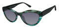Ann Taylor ATP931 Teal Horn/Black (C03) Sunglasses - Color Image