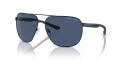 Armani Exchange AX2047S Matte Blue/Dark Blue (609980) Sunglasses - Color Image