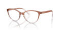 Armani Exchange AX3053 Transparent Tundra-Transparent Rose (8257) Eyeglasses - Color Image