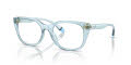 Armani Exchange AX3099U Shiny Transparent Azure (8340) Eyeglasses - Color Image