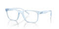 Armani Exchange AX3114 Shiny Transparent Blue (8345) Eyeglasses - Color Image