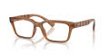 Armani Exchange AX3116 Shiny Transparent Brown (8358) Eyeglasses - Color Image