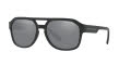 Armani Exchange AX4074S Matte Black / Light Grey Mirror Black Lens (80786G) Sunglasses - Color Image