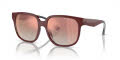 Armani Exchange AX4136SU Shiny Bordeaux/Gradient Pink Mirror Pink (82986F) Sunglasses - Color Image