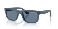 Armani Exchange AX4165S Frosted Blue/Dark Blue Polar (83922V) Sunglasses - Color Image