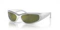 Arnette AN4302 Metallic Silver/Dark Green Mirror Petrol (28676R) Sunglasses - Color Image