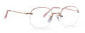Art Craft Art-Bilt Rimway LX Perimetric 2 - Skull Temples 23k Rose Gold  Eyeglasses - Color Image